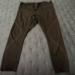 Athleta Black Accelerate Lasercut 7/8 Tights